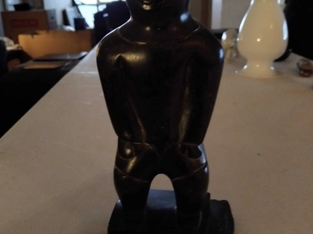 Billede 1 - inuit fedtstensfigur 