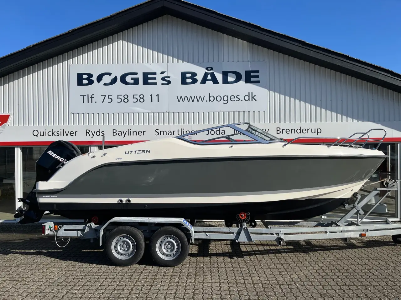 Billede 1 - D62 med F115 Mercury-EFI 4 takt og Buggi bådtrailer