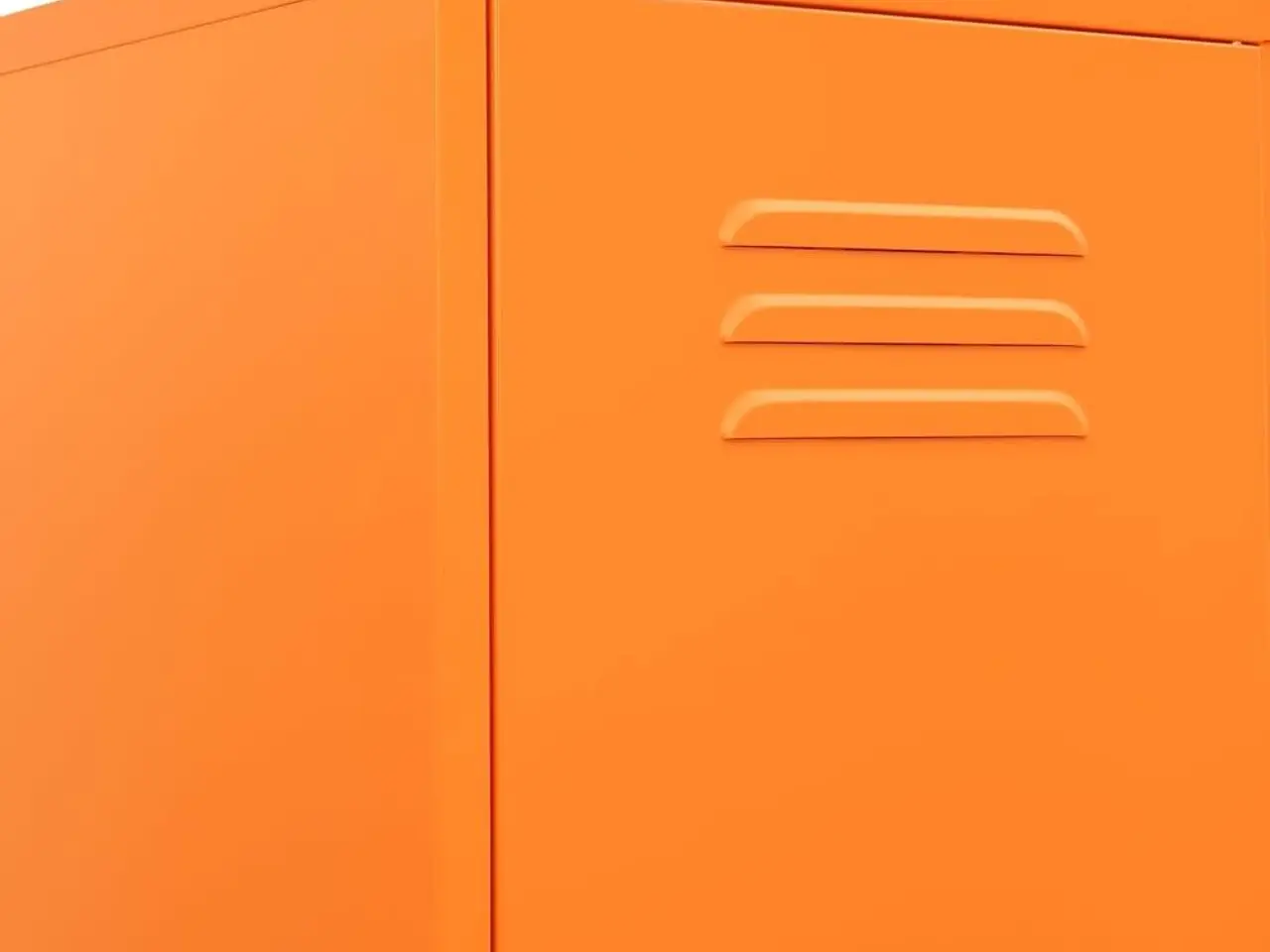 Billede 7 - Skab i stål - 35 × 46 × 180 cm, orange opbevaringsskab med lås