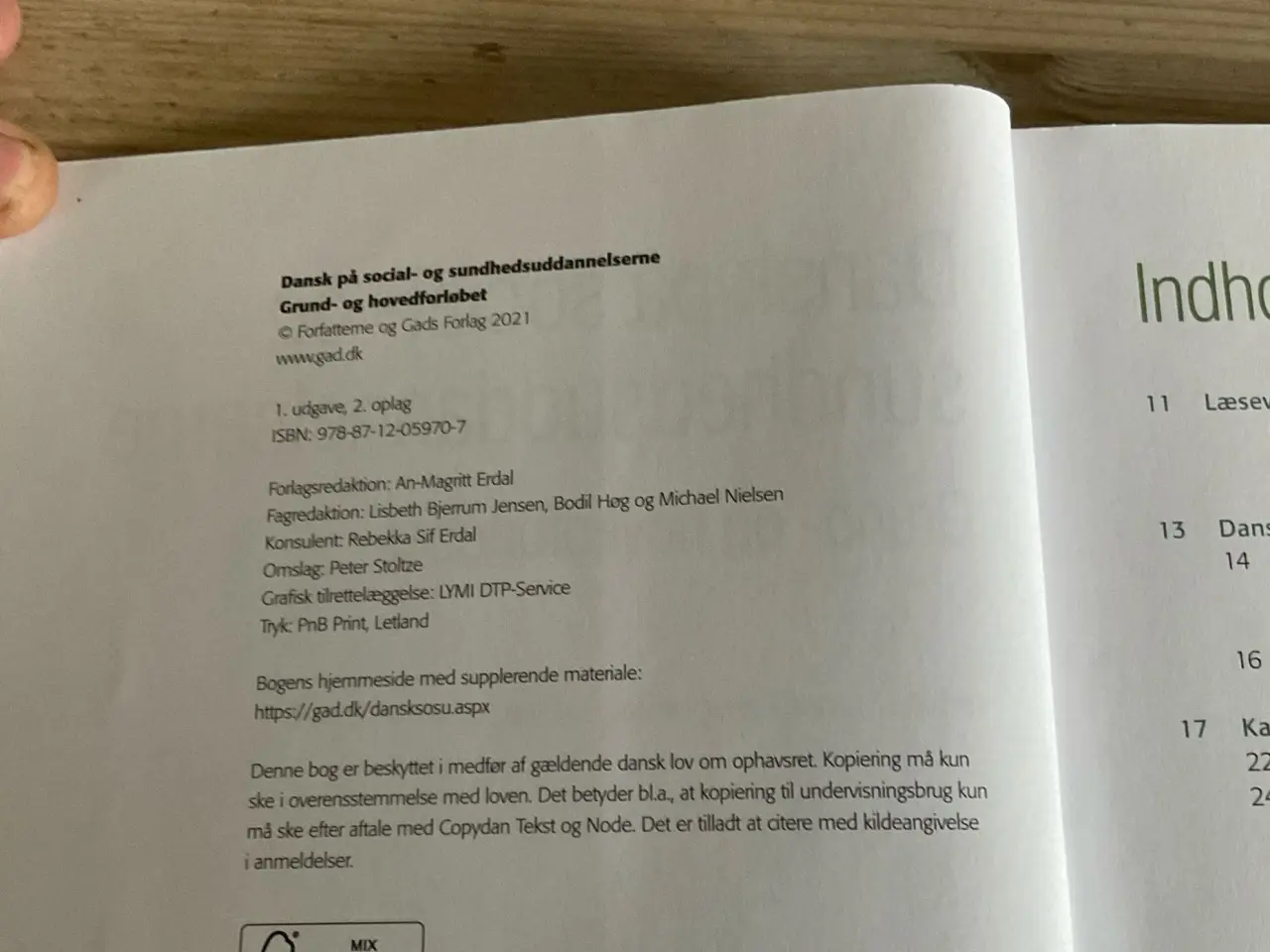 Billede 1 - Dansk på social og sundhedsuddannelse.