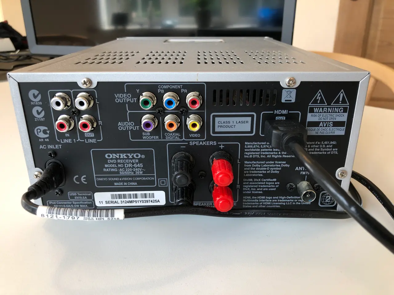 Billede 9 - Onkyo DVD afspiller og receiver