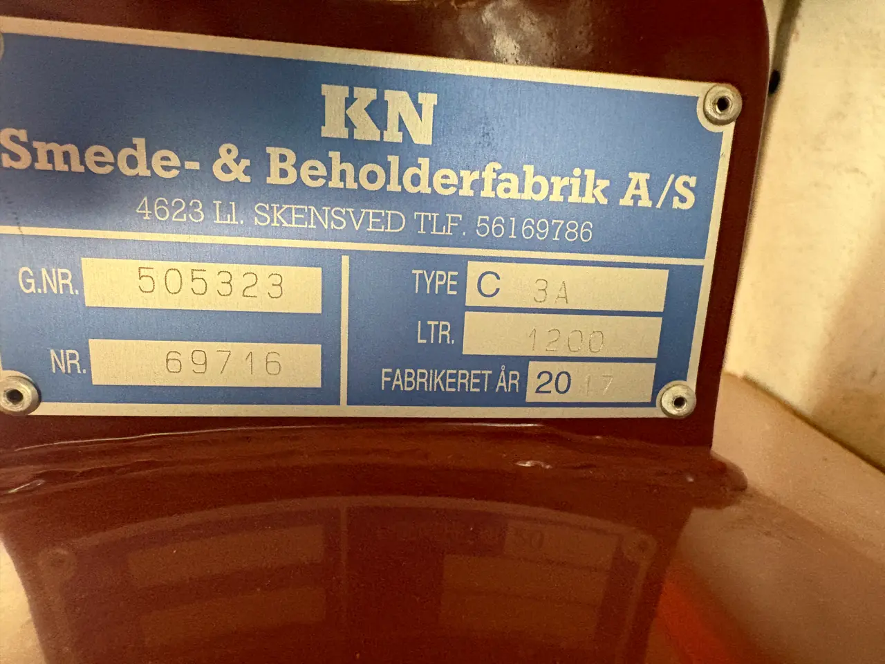 Billede 3 - Olietank 1200 l med certifikat - årgang 2017