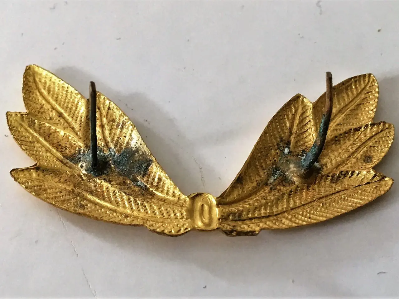 Billede 2 - DSB Kasket emblem Laurbærgrene 1909-1954
