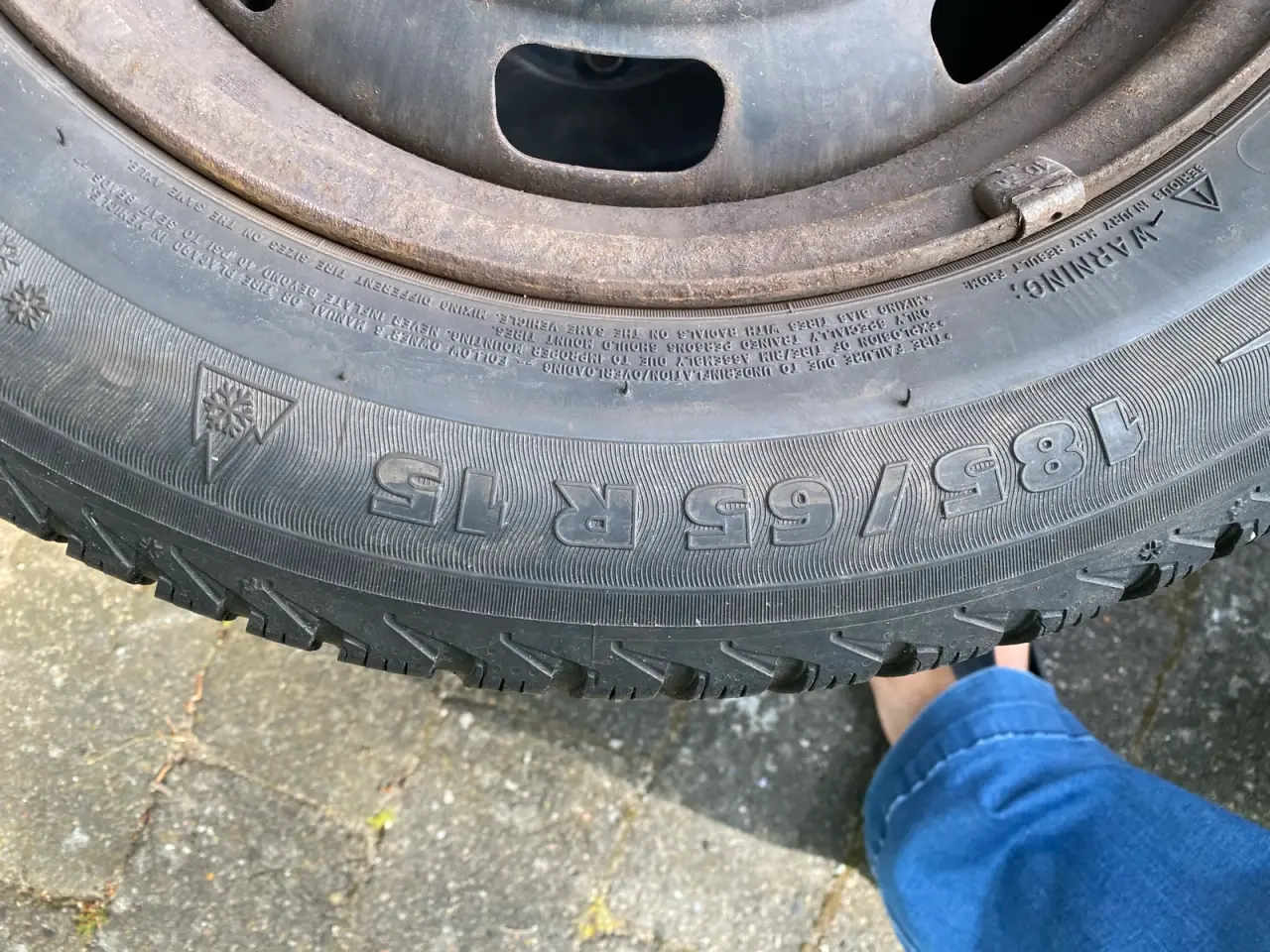Billede 1 - 4 stk vinterdæk/vinterhjul 15” 185/65 R15