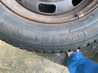4 stk vinterdæk/vinterhjul 15” 185/65 R15
