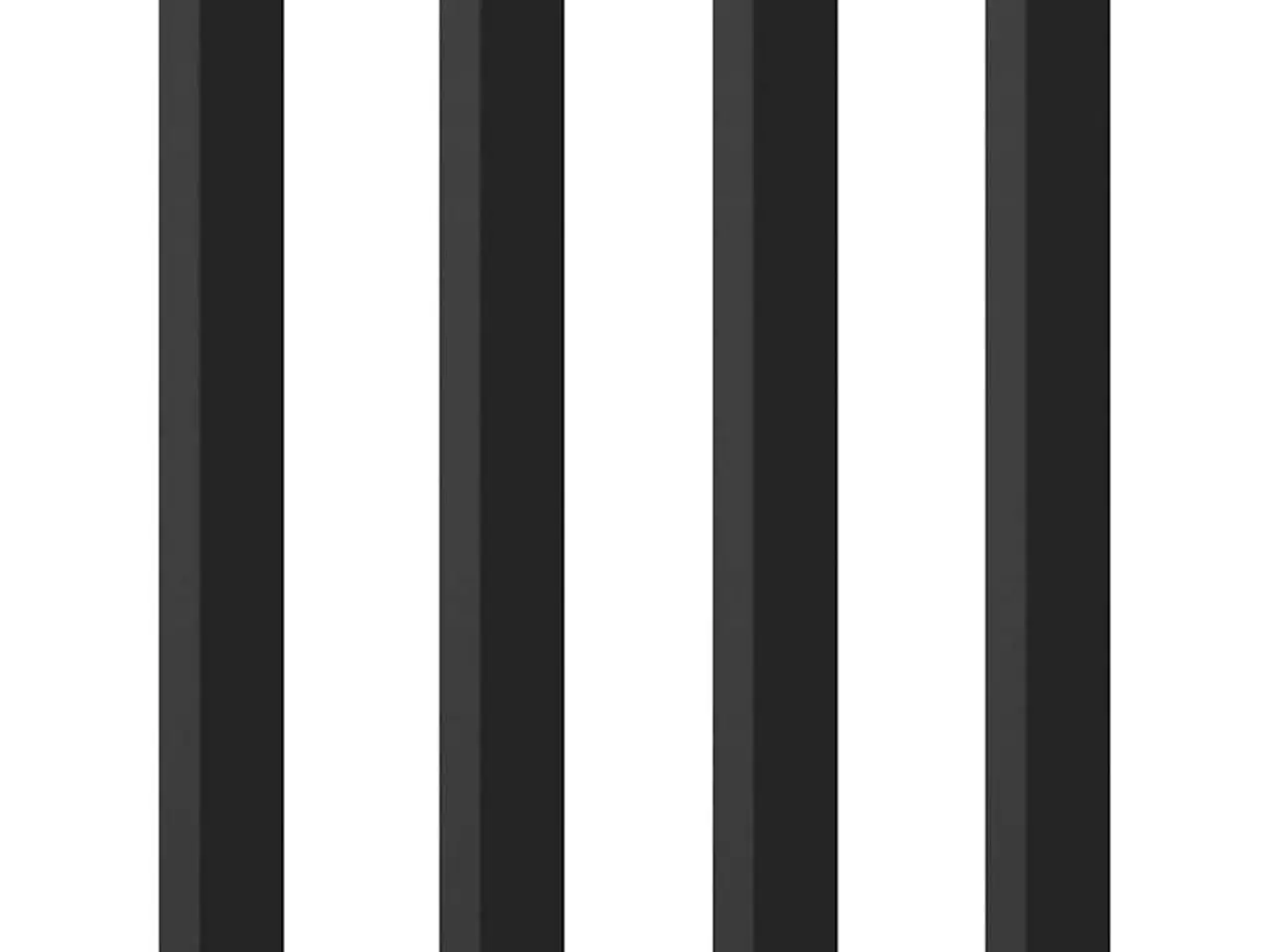 Billede 2 - Barbordsben 4 stk. sort 100-102 cm stål