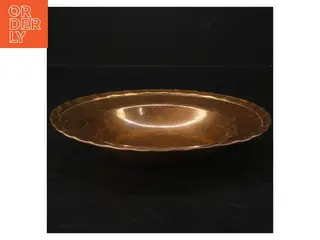 Messing Skål med kvinde symbol (str. Ø. 20 cm)