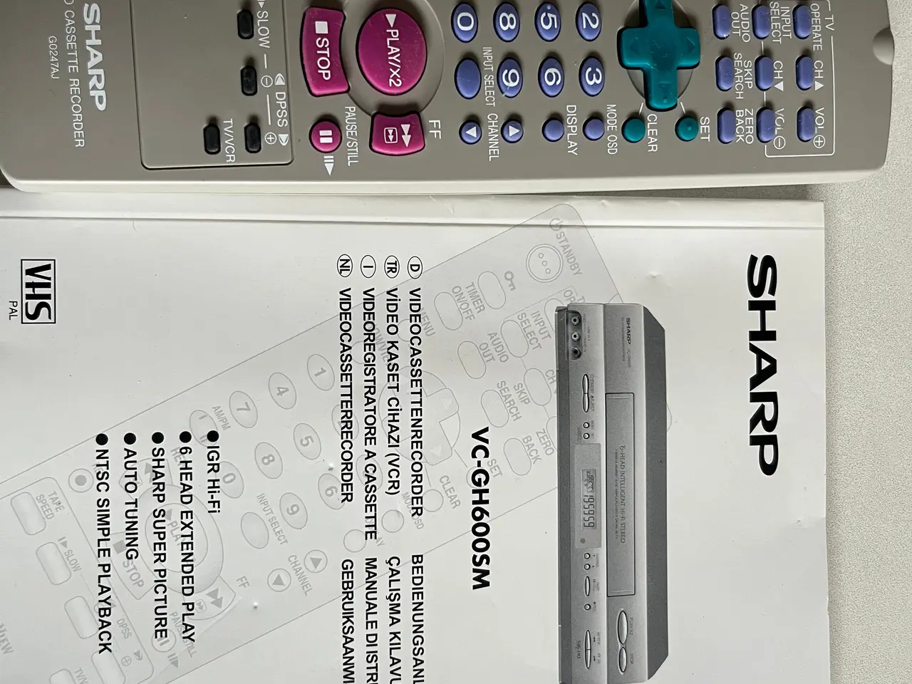 Billede 2 - Sharp VHS afspiller