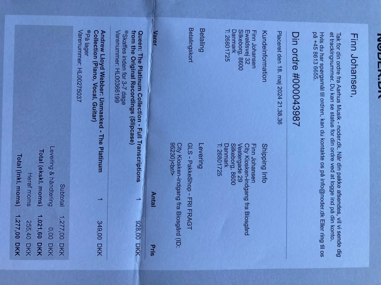 Billede 3 - Noder/tekster til 39 af A Loyd Webb populære sange