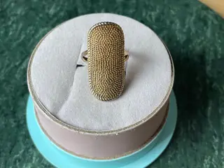 Carré Jewellery forgyldt ring