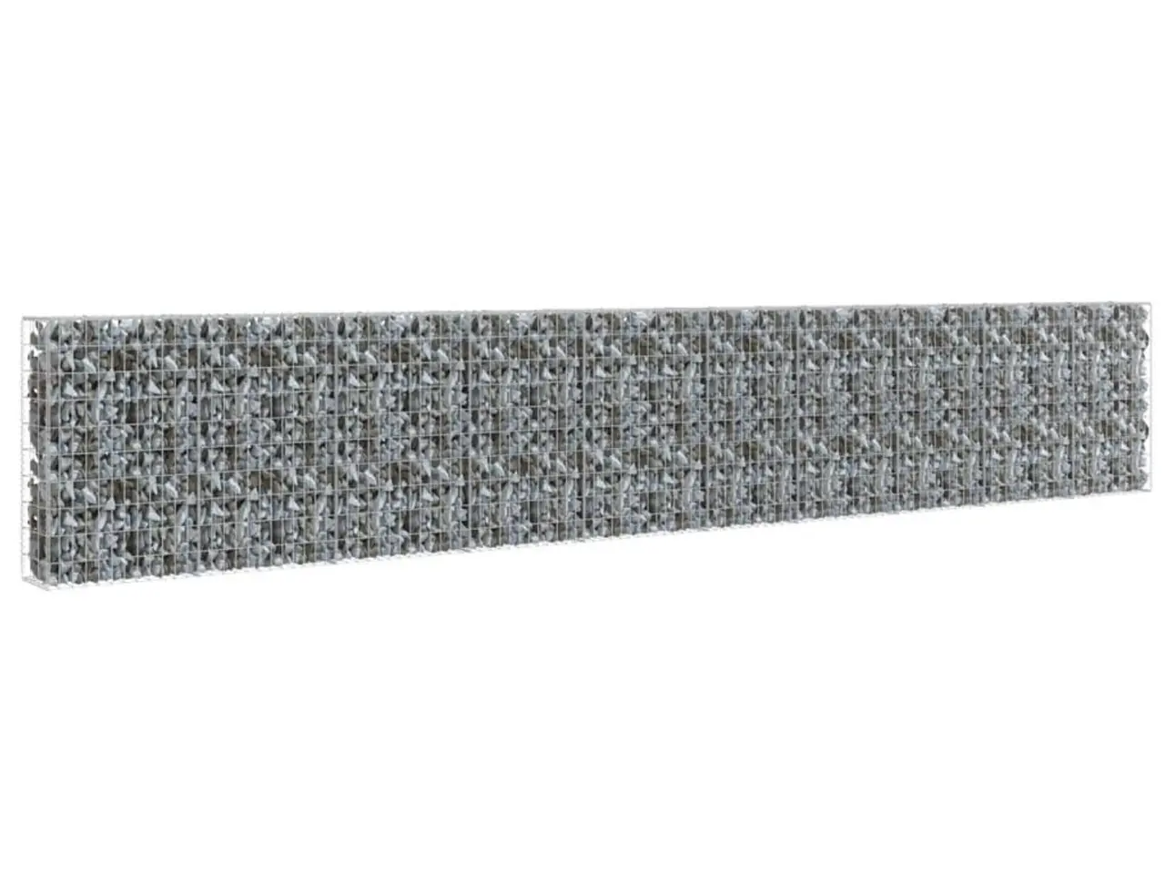 Billede 2 - Gabionvæg med dæksler galvaniseret stål 600 x 30 x 100 cm