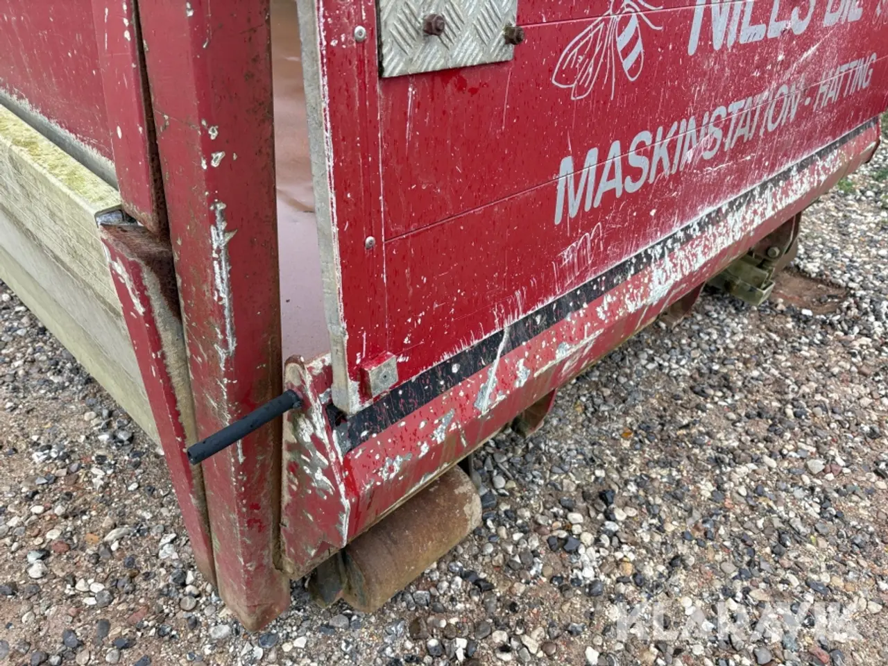 Billede 10 - Kroghejscontainer med 3-vejs tip og hydraulisk klap