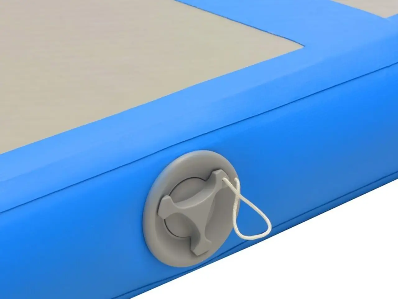 Billede 9 - Oppustelig gymnastikmåtte 300 x 100 x 10 cm - grå/blå