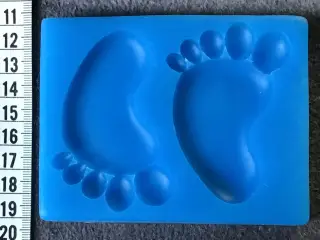 Silicone mould til babyfødder