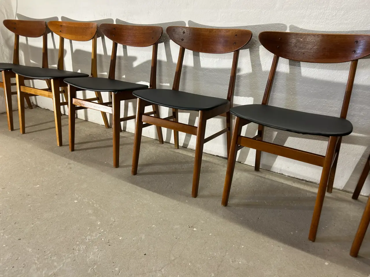 Billede 8 - Flot sæt: 6 originale Farstrup Model 210 teak-spi