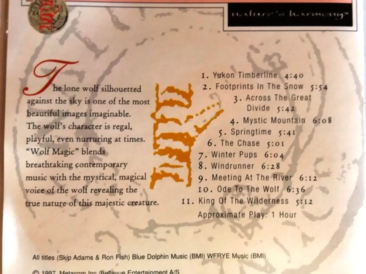 Billede 2 - Skip Adams & Ron Fish – Wolf Magic – CD