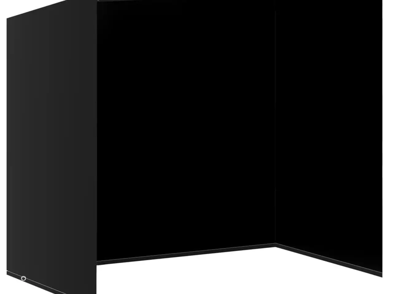 Billede 3 - Overtræk til hængesofa 255 × 145 × 170/150 cm - sort, 10 snørehuller, 2 lynlåse