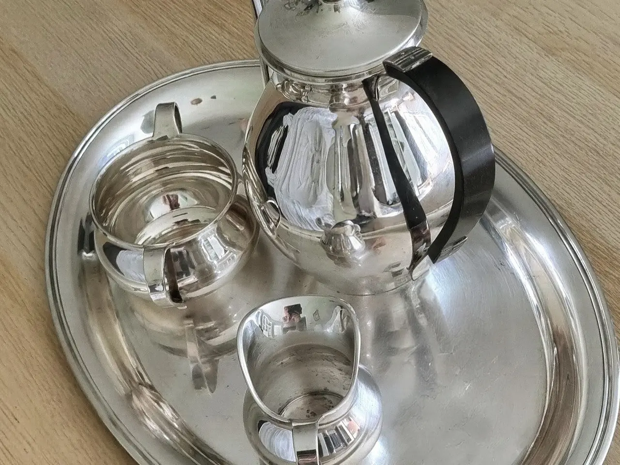 Billede 5 - Klassisk, nypudset kaffesæt fra Carl M. Cohr 1931