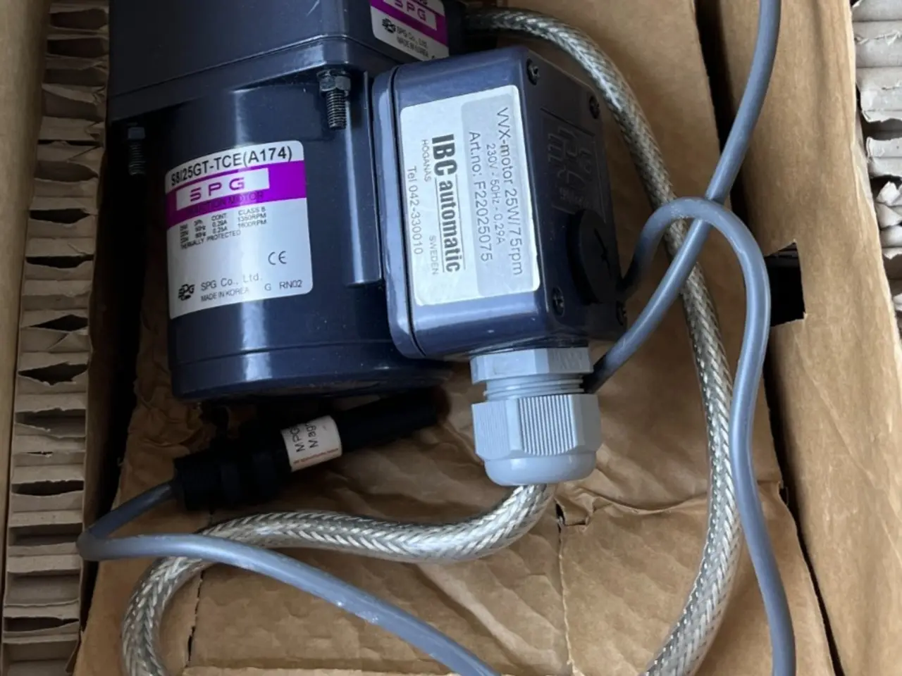 Billede 1 - SPG S8I25GT-TCE Induction Motor 25W 220V 50/60Hz