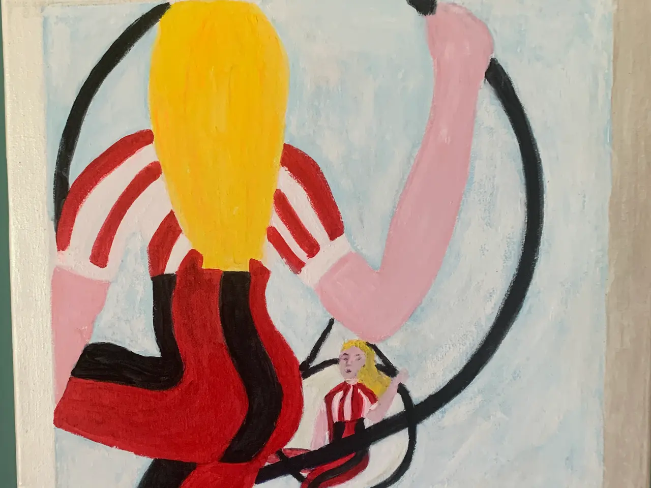 Billede 1 - Akrylmaleri 40x40. Mirror Image Artist.