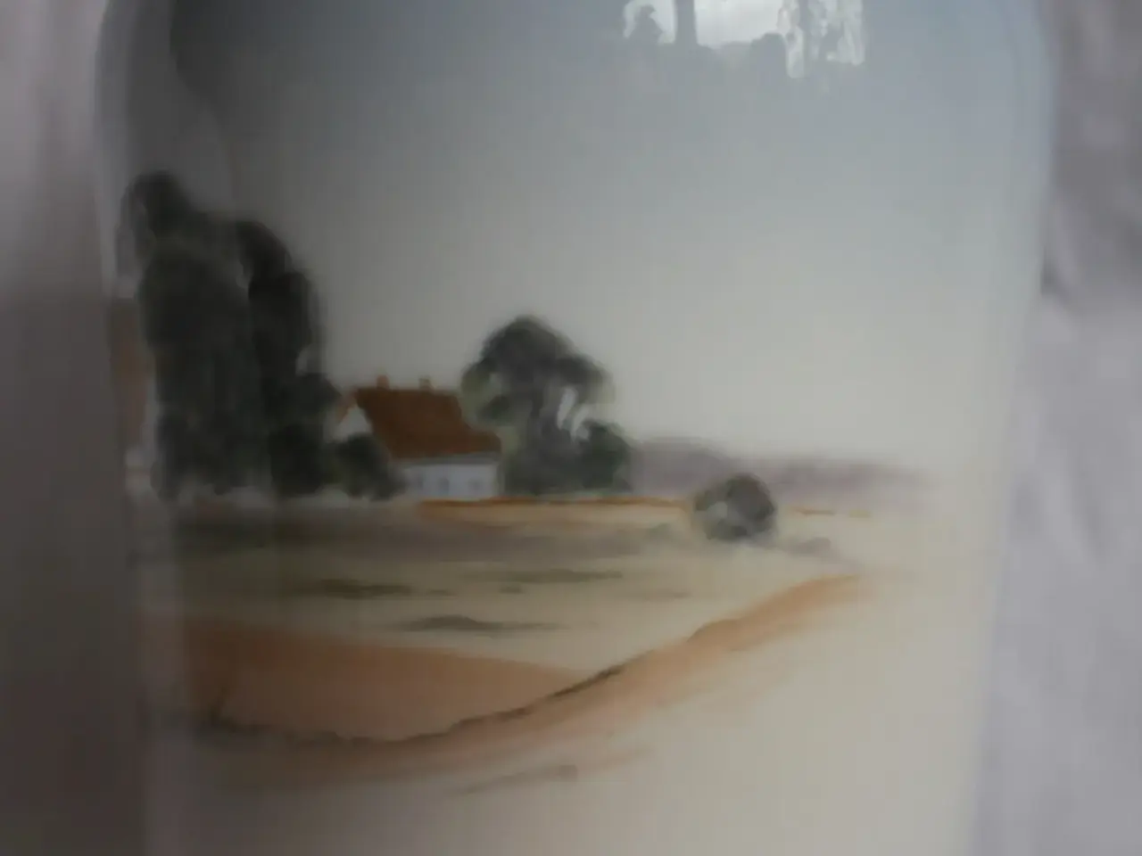 Billede 3 - Vase med landskab fra Royal Copenhagen
