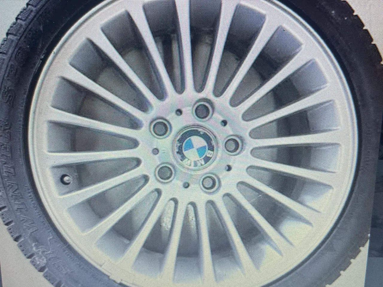 Billede 1 - Bmw 330 Originale Alufælge med gode vinterdæk