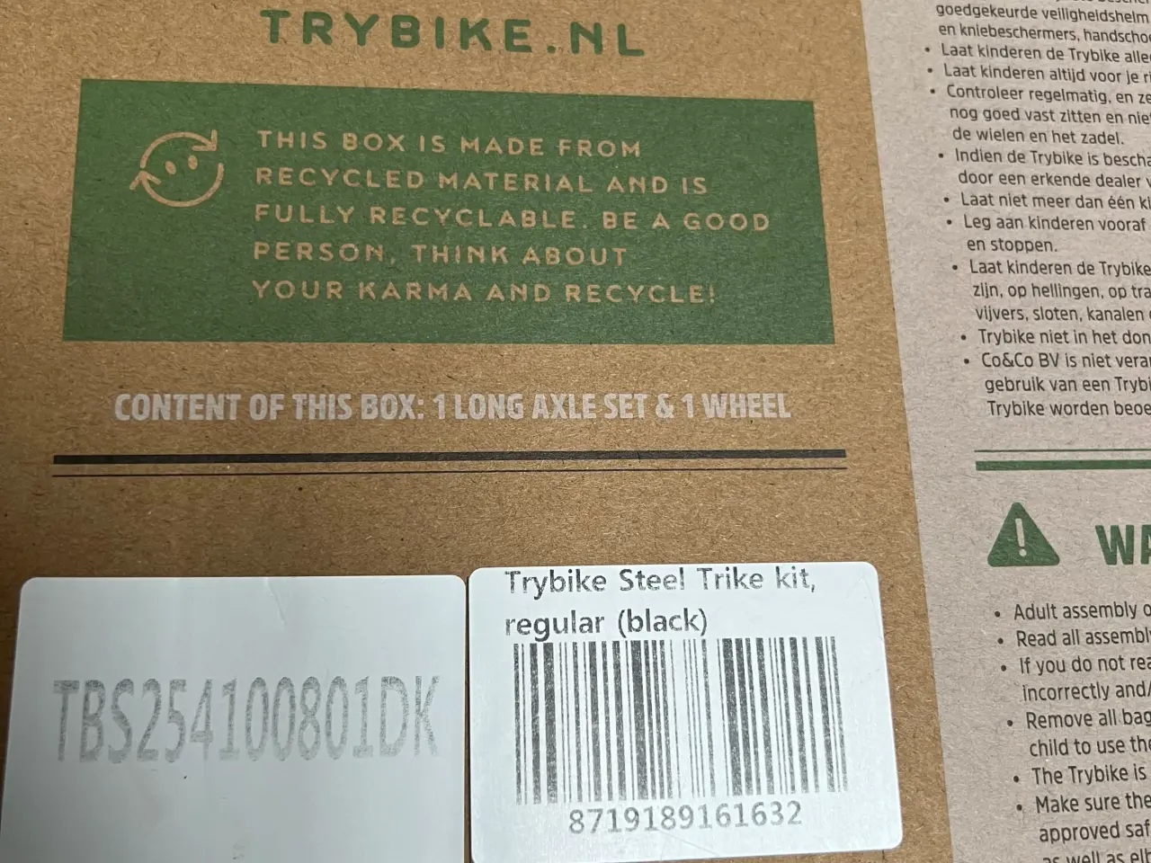 Billede 8 - Trybike løbecykel 3 hjulet Hvid/sort