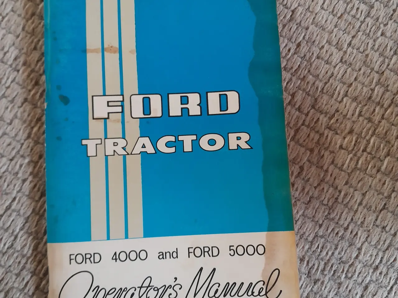 Billede 1 - Ford 4 / 5000 X instruktionsbog Engelsk tekst