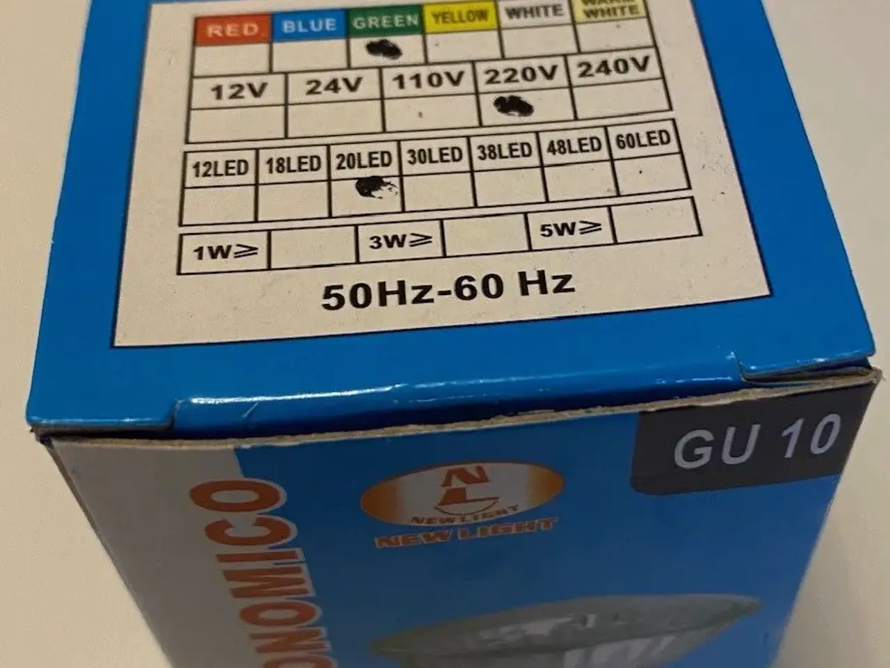 Billede 4 - LED Farve pære 230 V med 20 dioder
