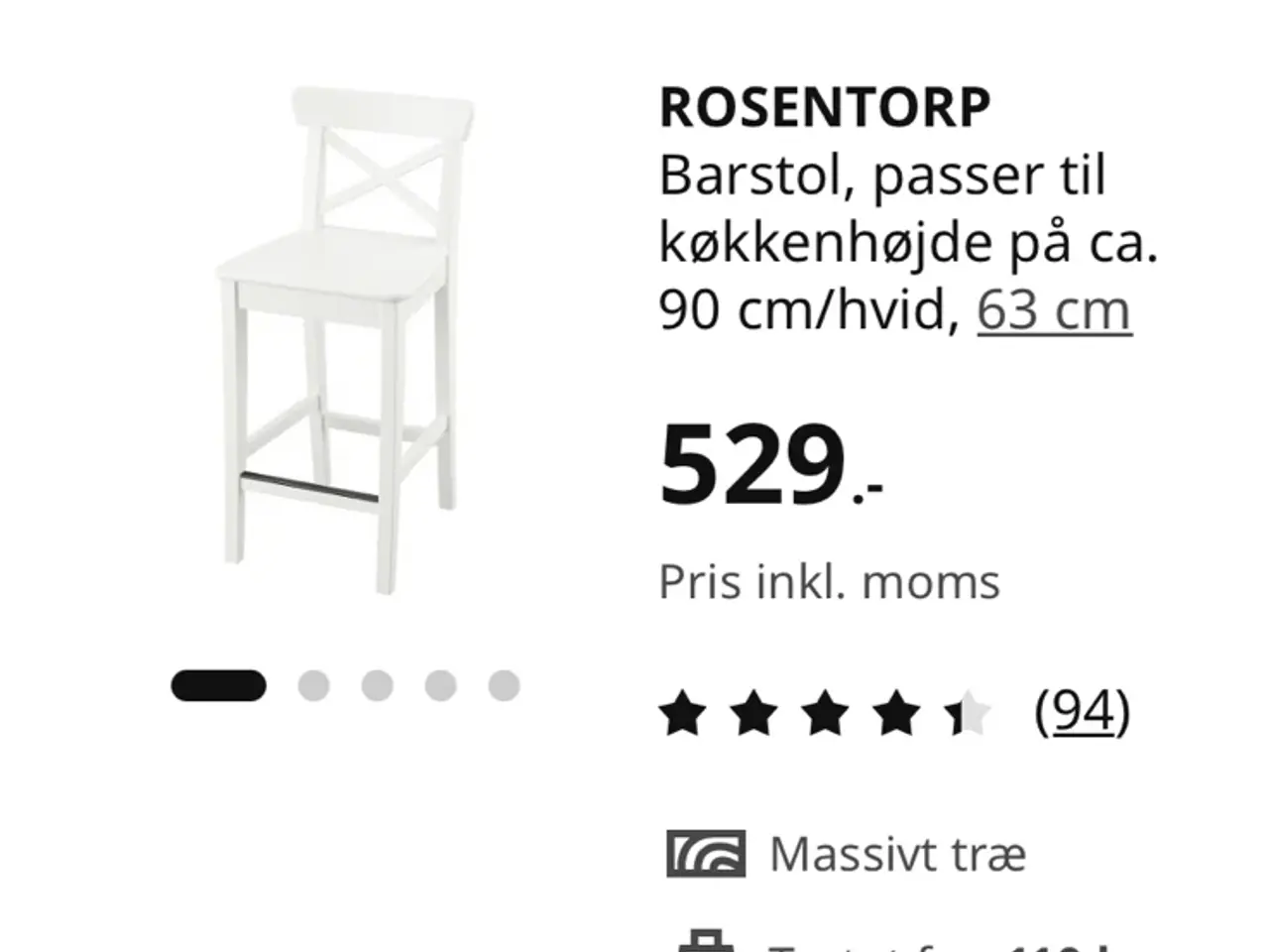 Billede 2 - Barstole/børnestole sælges
