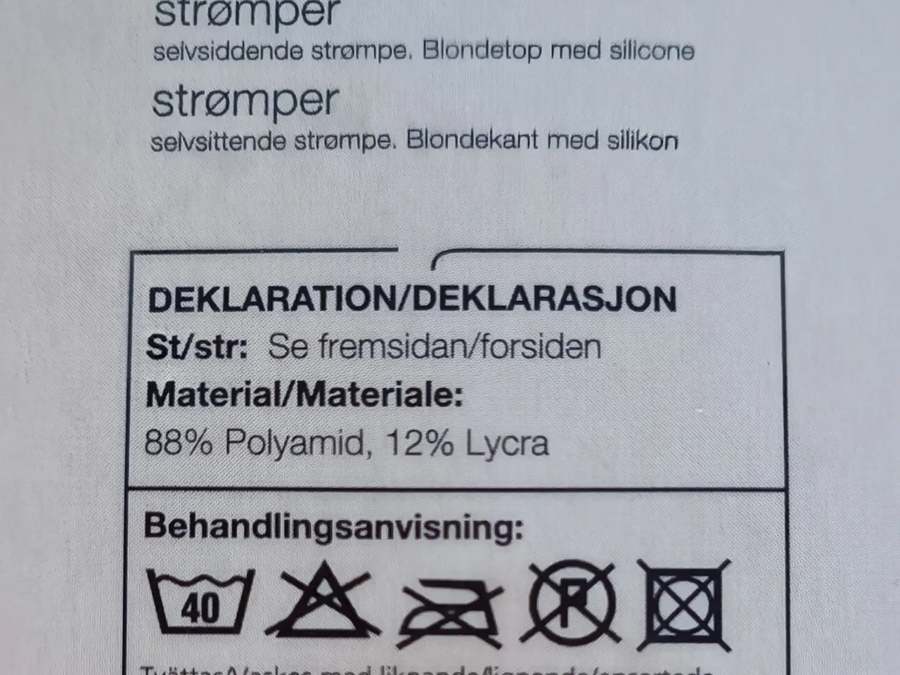 Billede 4 - Nylonstrømper stay-ups, Ambre