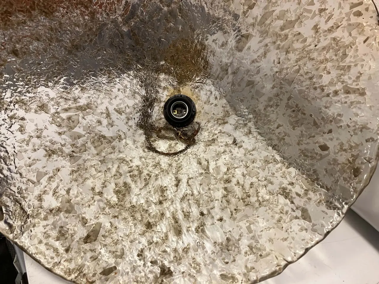 Billede 3 - Vintage loftlampe med messingophæng