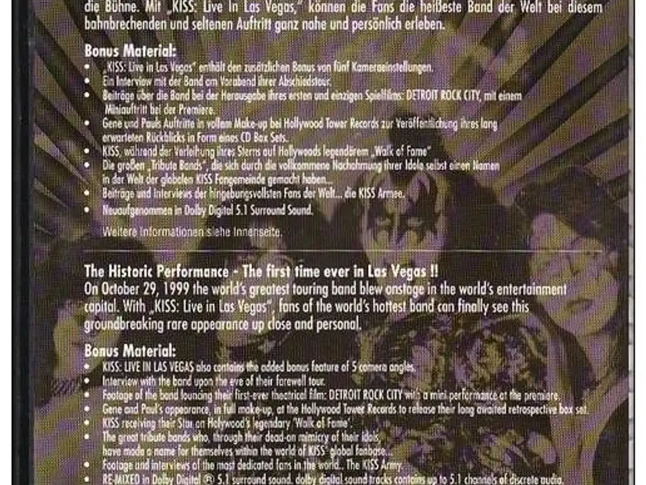 Billede 2 - KISS Live in Las Vegas ; SE !