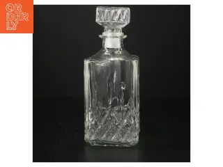 Glas karaffel med aftagelig prop (str. 24 cm)