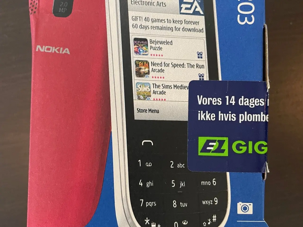 Billede 2 - NOKIA Asha 203- aldrig brugt, original uåbnet æske