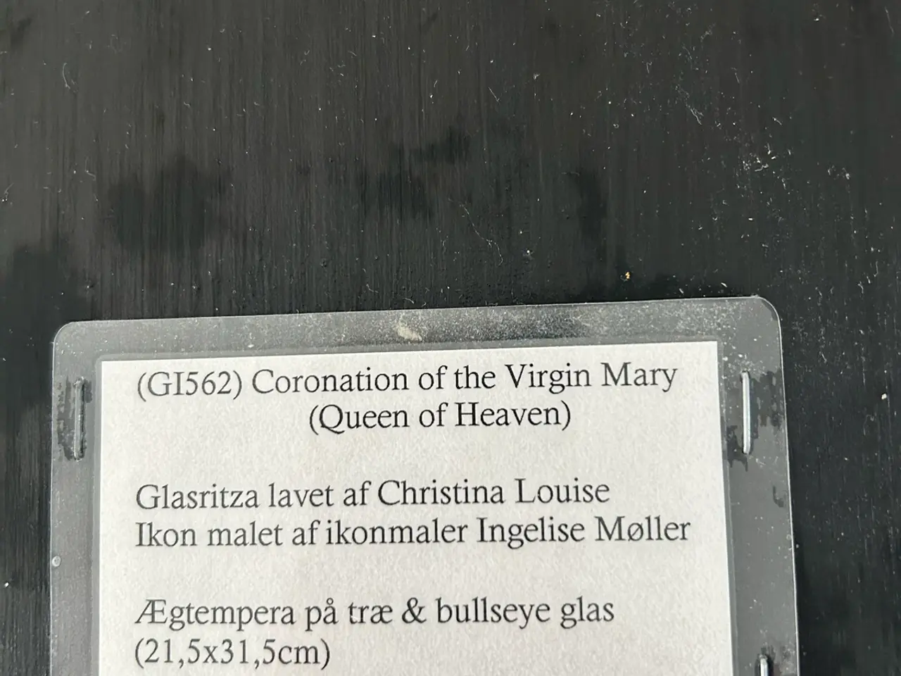 Billede 2 - Glasritza med Ikon malet “coronation of Queen Mary