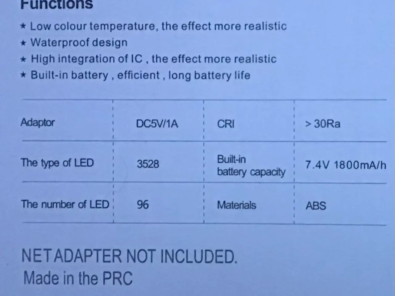 Billede 2 - Thomson LED Atmosphere bedlampe til ude og inde