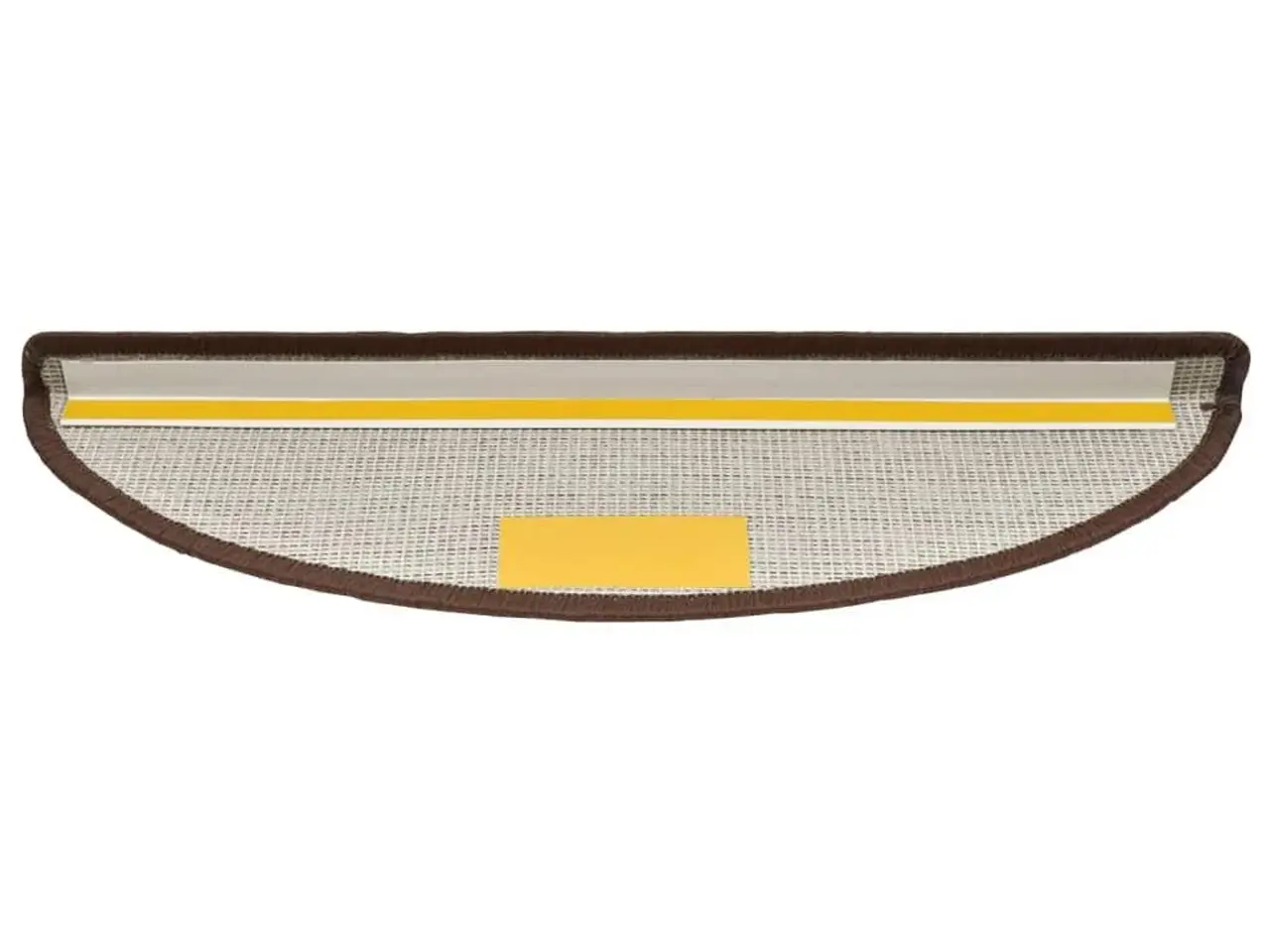 Billede 5 - Trappemåtter halvrunde 15 stk. - 56×17×3 cm, kaffebrune