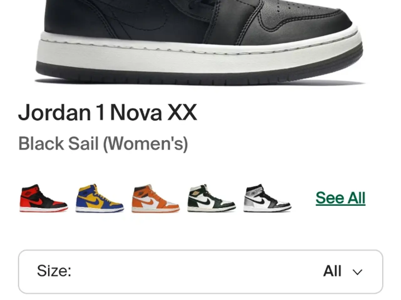 Billede 1 - Nike Air Jordan sorte high-top sneakers