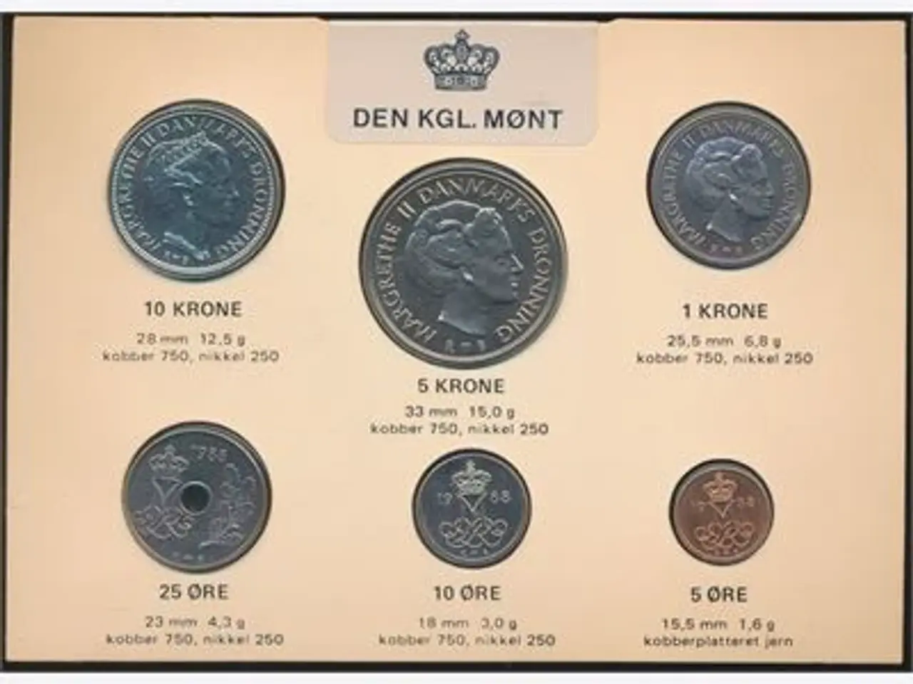 Billede 1 - 1988 Kgl. møntsæt