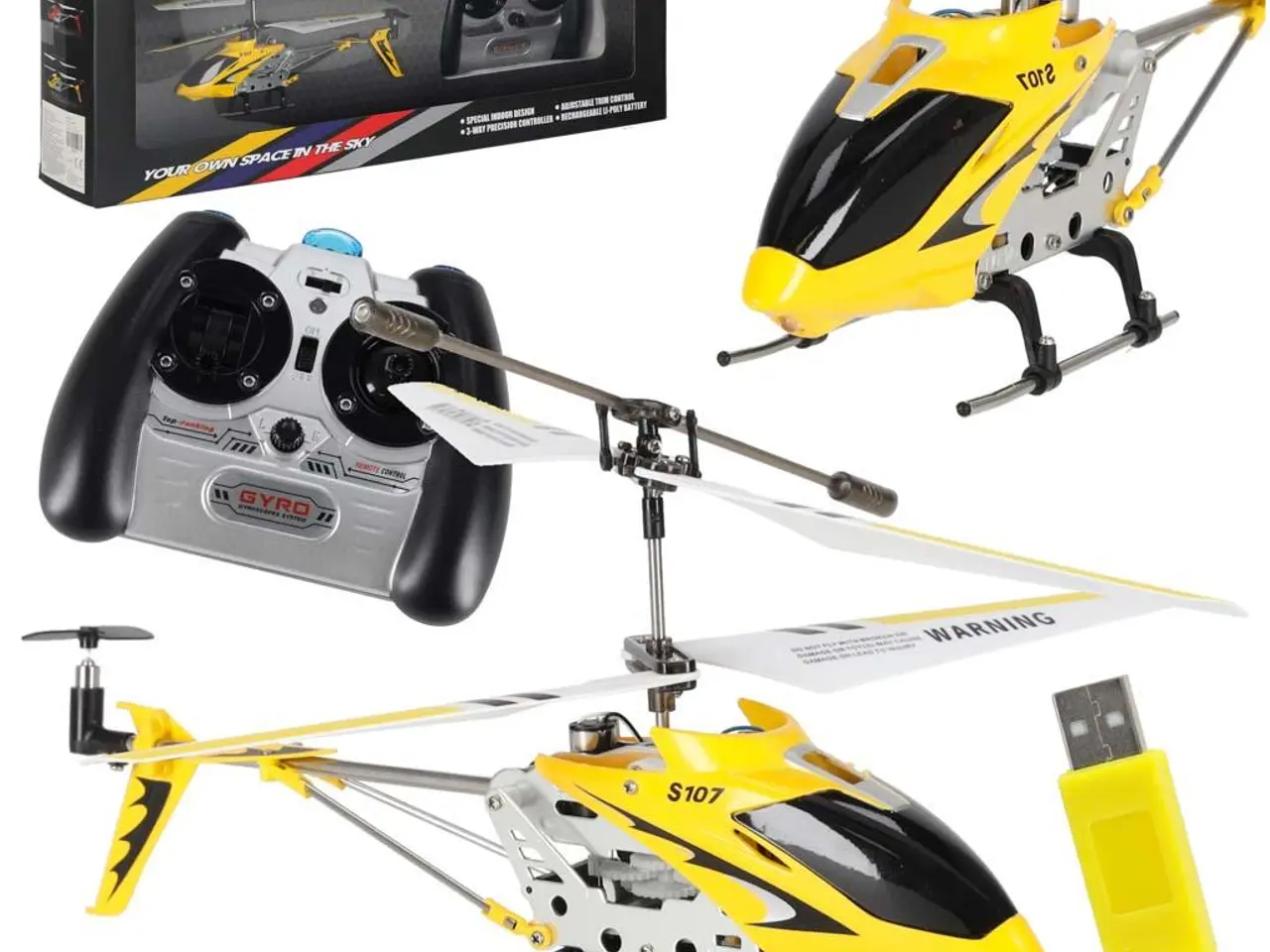 Billede 1 - Fjernstyret helikopter Syma S107G - gul