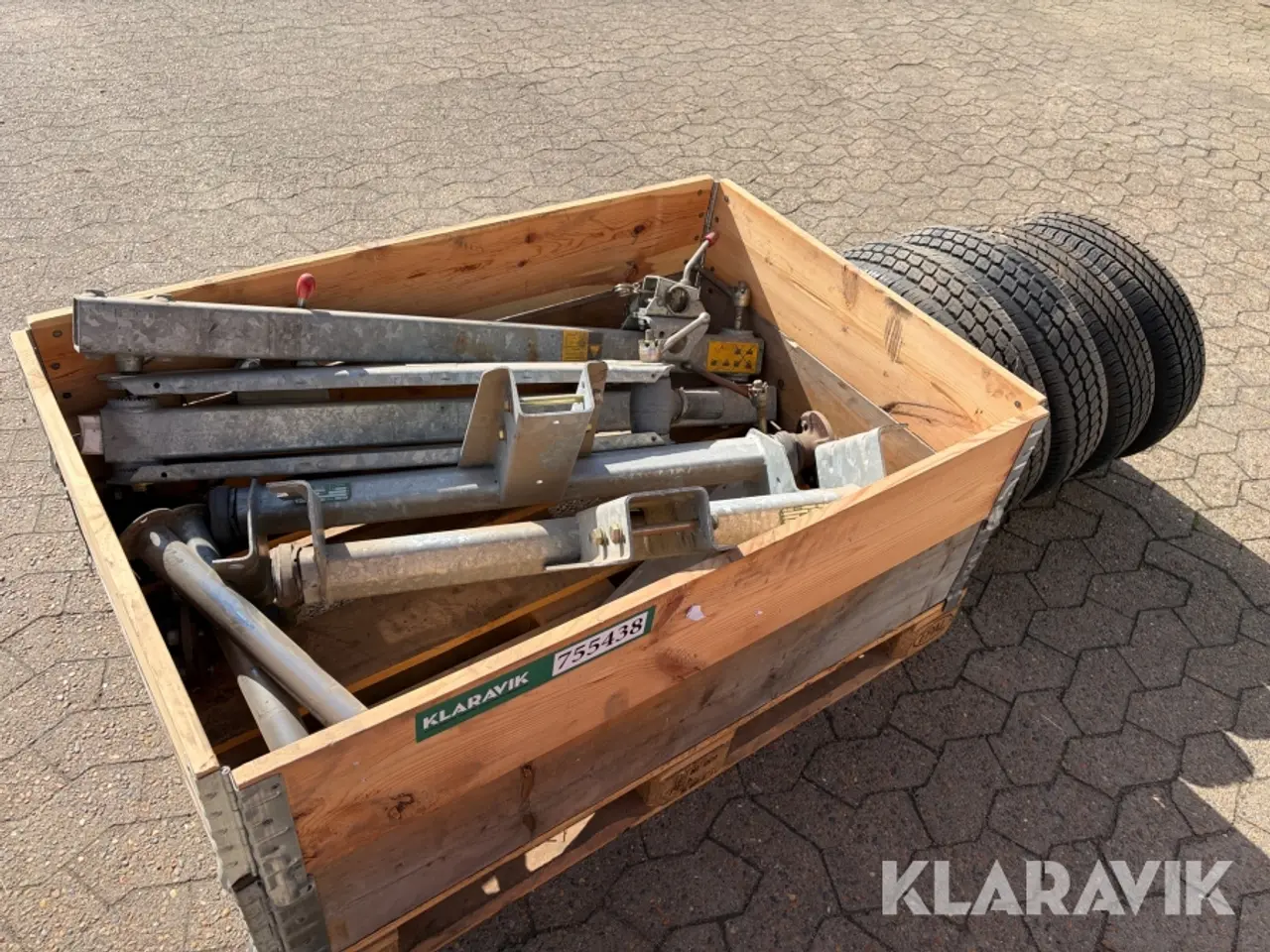 Billede 1 - Undervogne AL-KO 700-5 til mobilkompressor, 2 Styk