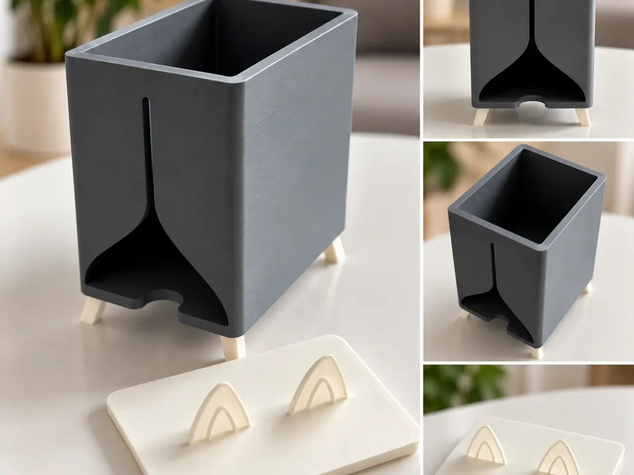 Billede 2 - Stilfuld madholder til kattepote-portioner – Hold 
