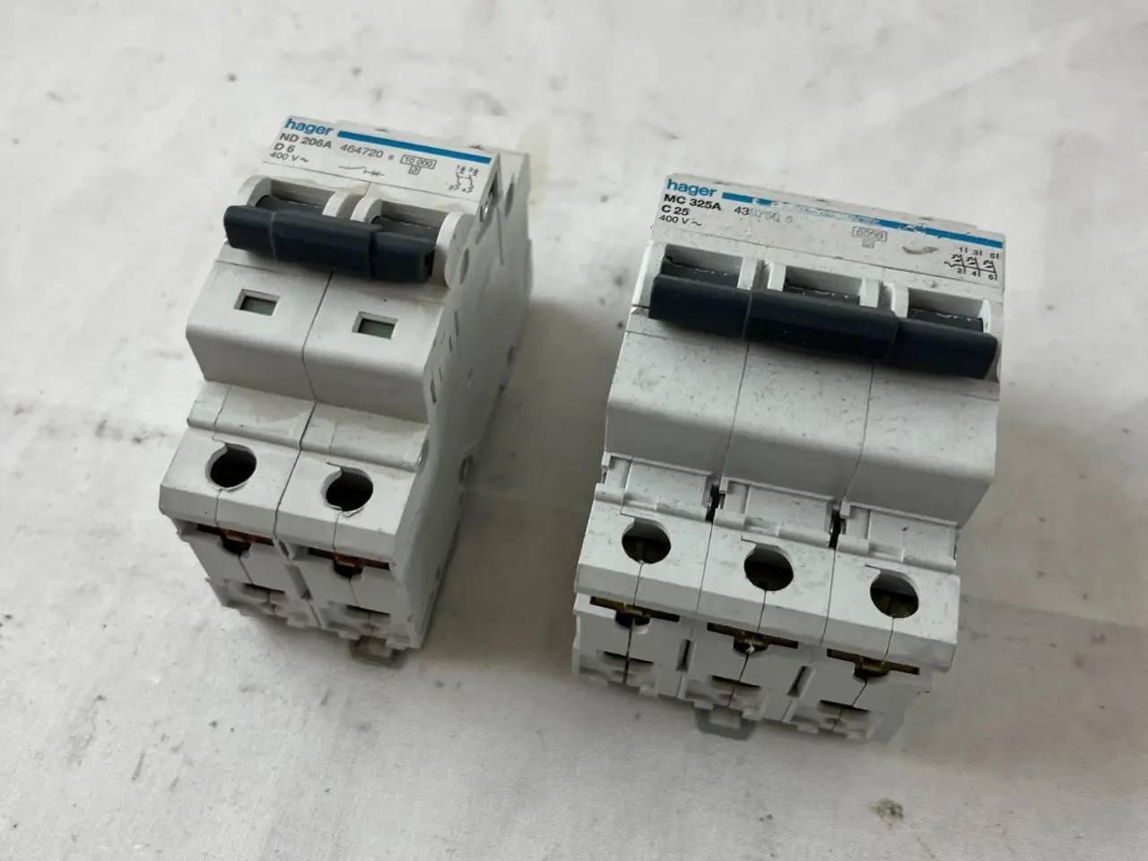 Billede 5 - Hager ND206A D6 2P & MC325A C25 3P automatsikring