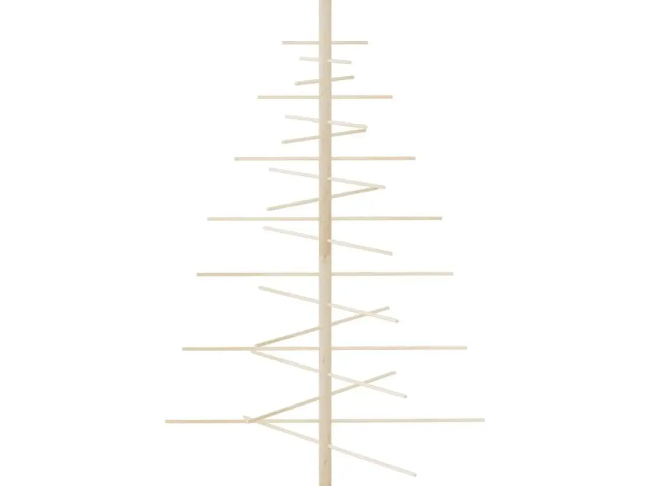 Billede 2 - Dekorativt juletræ 150 cm massivt fyrretræ