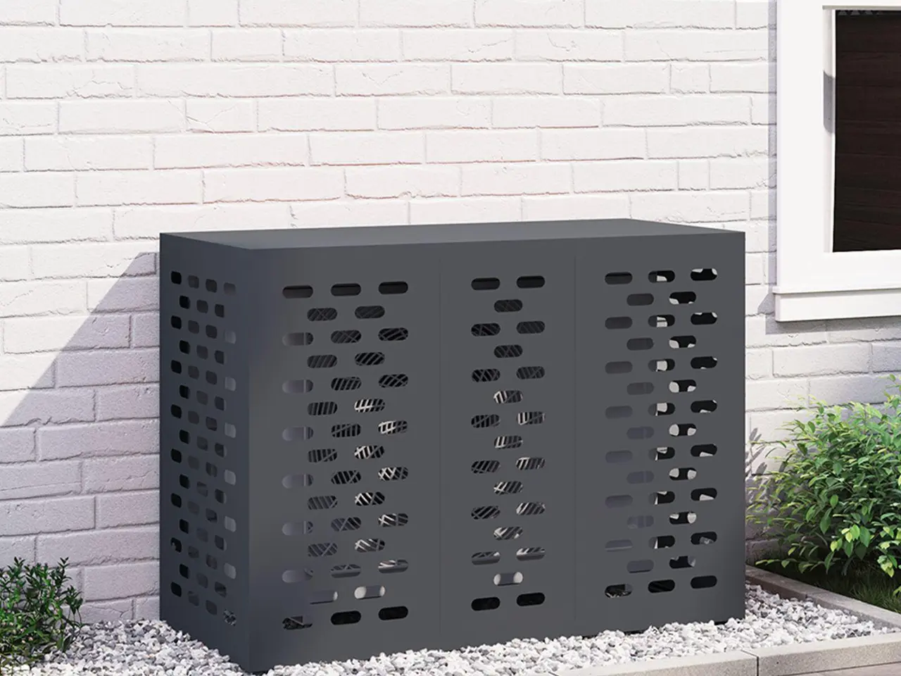 Billede 1 - Airconditiondække antracit 110 x 50 x 80 cm