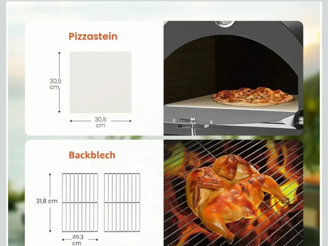 Billede 7 - VEVOR Pizzaovn 12 tommer pilleovn