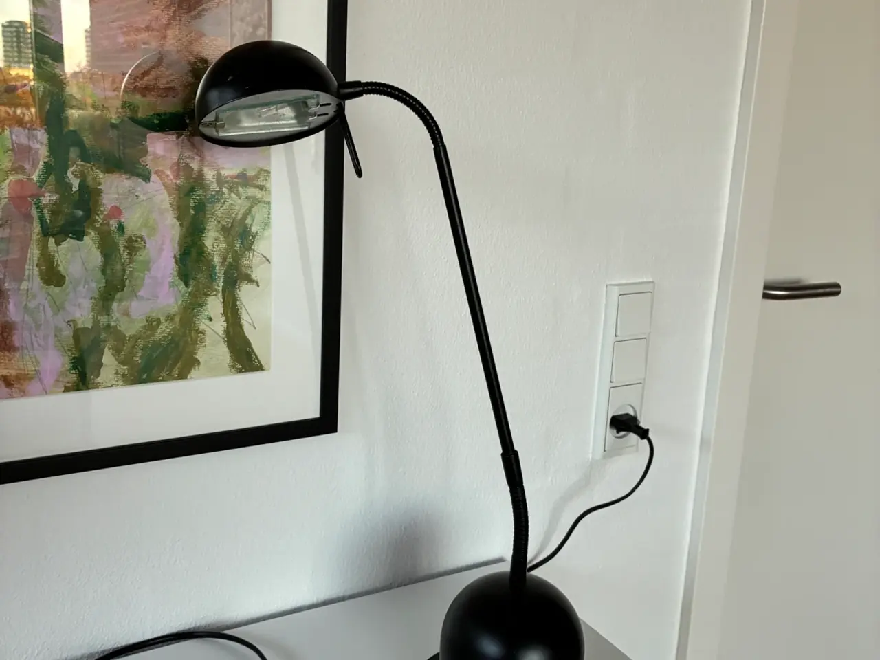 Billede 1 - Flot halogen bordlampe med to styrker