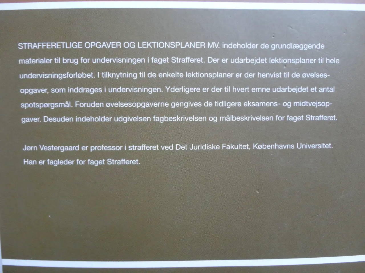 Billede 3 - Strafferetlige Opgaver og Lektionsplaner :