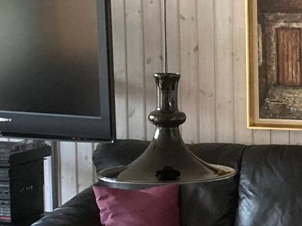 Billede 2 - Holmegaard Etyde aubergine lampe Ø400mm